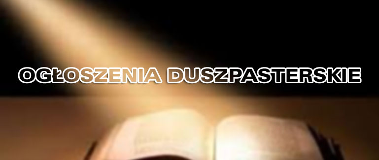 Ogloszenia Duszpasterskie